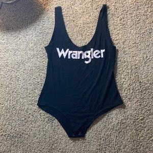 Wrangler black onesie